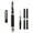 Charcoal Luster, variant on Goldenritt Sketchwriter Victoria Fountain Pen - Includes Triple-Section Titanium Nib for Writing & Sketching - [Brushed Silver - Medium]