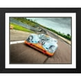 thumbnail image 2 of Stephen Chambers 32x25 Black Ornate Wood Framed With Double Matting Wall Art Titled - Porsche 917 Gulf 8, 2 of 6
