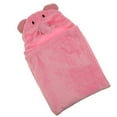thumbnail image 1 of De Vestidor Bebé Toalla De Dormir Envoltura De Manta Con Capucha 1 elefante rosa, 1 of 9