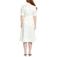 thumbnail image 2 of Derek Lam 10 Crosby womens  Lincoln Shirtdress, l, White, 2 of 3