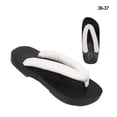 thumbnail image 3 of Sonducket 1 par de zapatos Retro para Cosplay, pantuflas de antideslizantes, plataforma impermeable resistente al desgaste, sandalias de verano, Accesorios de calzado Blanco/36-37 Sonducket AP012712-09, 3 of 6