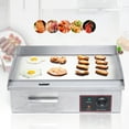 thumbnail image 2 of 1.6KW Electric Flat Top Griddle, Countertop Stainless Steel Hot Plate BBQ Grill for Commercial 110V, 2 of 10