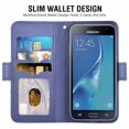 thumbnail image 2 of Samsung Galaxy J7-2015 Case, Cell Phone Leather Sleeve PU Leather Case Wallet Cell Phone Case Cover Compatible for Samsung Galaxy J7-2015 Leather Case - Blue, 2 of 7