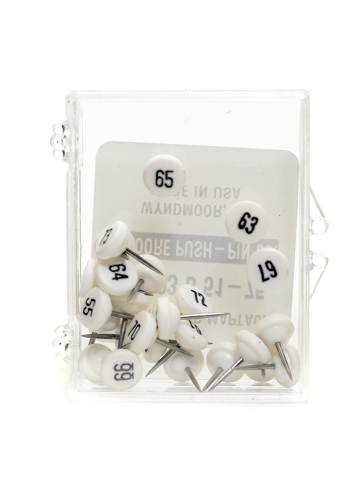 Numbered Map Tacks large, numbers 5175 (pack of 3)