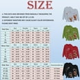 thumbnail image 2 of Towmus Matching Family Christmas Clothes Cute Elk Print Graphic Tops Fall Crew Neck Sweatshirt Loungewear for Parents Couples Kids, 2 of 3