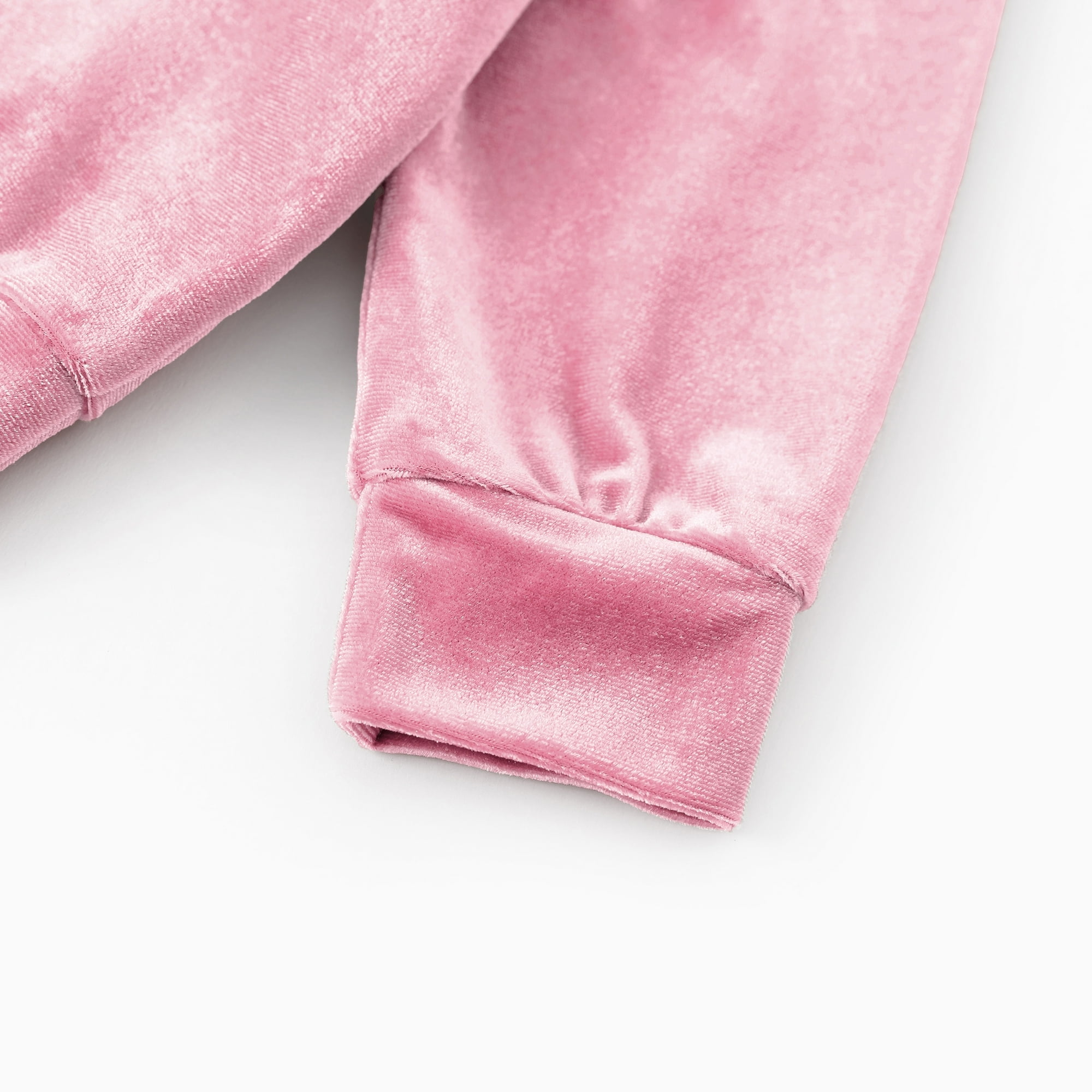 Disney Princess Girls Hoodie Rapunzel Graphic Love Sweatshirt and Flared Pants Pink Velvet 2 Pieces Sets Toddler 4-5T