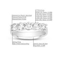 thumbnail image 5 of London Fine Jewelry Diamond 5 Stone Anniversary Rings for Women on Solid 14K Gold, 5 of 7