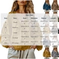 thumbnail image 3 of Tqcoqu Women's Linen Blend V-Neck Gathered Puff Long Sleeve Casual Blouse,Brown Women's S-XXL, 3 of 6