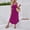 Hot Pink, variant on Royisotas Sleeveless Dresses for Women Summer Boho Sundresses Cami Fashion Beach Womens Dress Round Neck