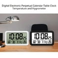 thumbnail image 4 of Clock with Indoor Temperature & Humidity Digital Wall Clock Desk Clock Seniors, 4 of 19