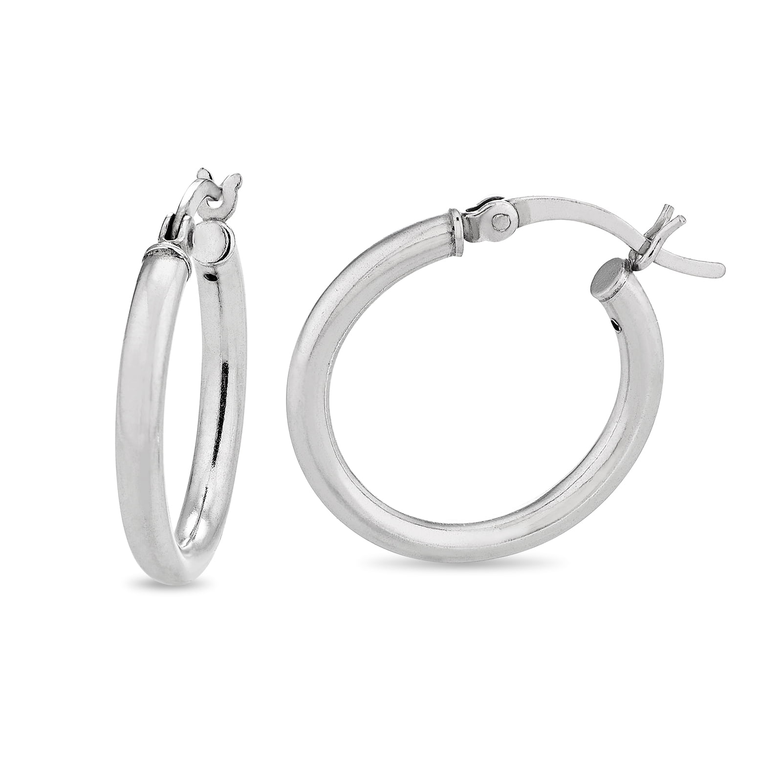 Sterling Silver 3 Piece Hoop Earrings Set