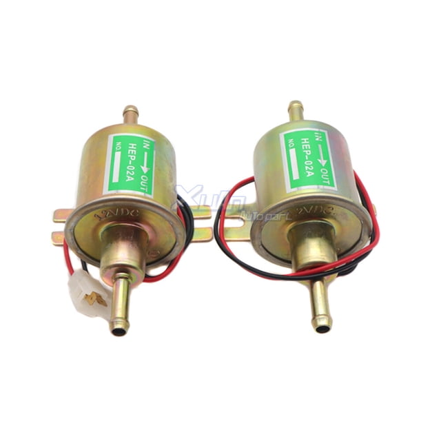 12v HEP-02A Inline Fuel Pump Electric Transfer Low Pressure Gas Diesel Fuel Pump