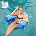 thumbnail image 3 of Big Joe Noodle Sling XL Pool Float, Coral Bloom, Doubled-Sided Mesh, Quick Draining Fabric, No Inflation Needed, 3 of 8