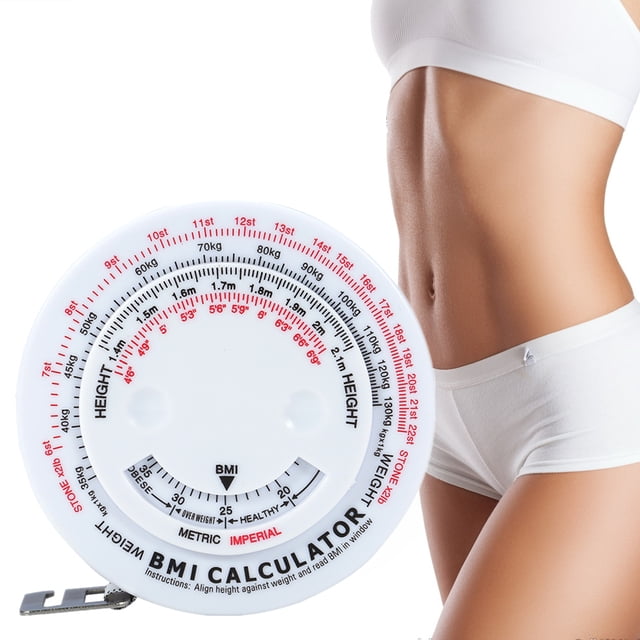 Cintas Métricas de masa Corporal de belleza Medición de grasa redonda Medida Medida de medición cinta retráctil de cuerpo Ecomeon no