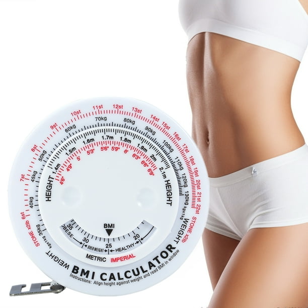Cintas Métricas de masa Corporal de belleza Medición de grasa redonda Medida Medida de medición cinta retráctil de cuerpo Ecomeon no