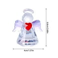thumbnail image 3 of Guardian Angel Figurine Set - 2.68" 2PCS Glass Angel Ornaments for Home Decor, Tabletop Displays & Gifts for Wedding Anniversary, Birthday, Valentine's Day, 3 of 5