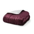 Mainstays Purple Velvet 10Piece Bed in a Bag Comforter Set with Sheets