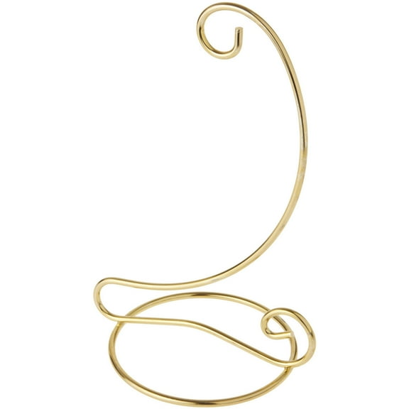 Bard's Gold-toned Ornament Stand, 8" H x 4" W x 5.25" D, Pack of 3