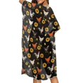 thumbnail image 4 of HELLHERO High Quality Fabrics Long Kimono Swimsuit Cover Up for Beach Lightweight Cardigan Sunflower Rooster, 4 of 6