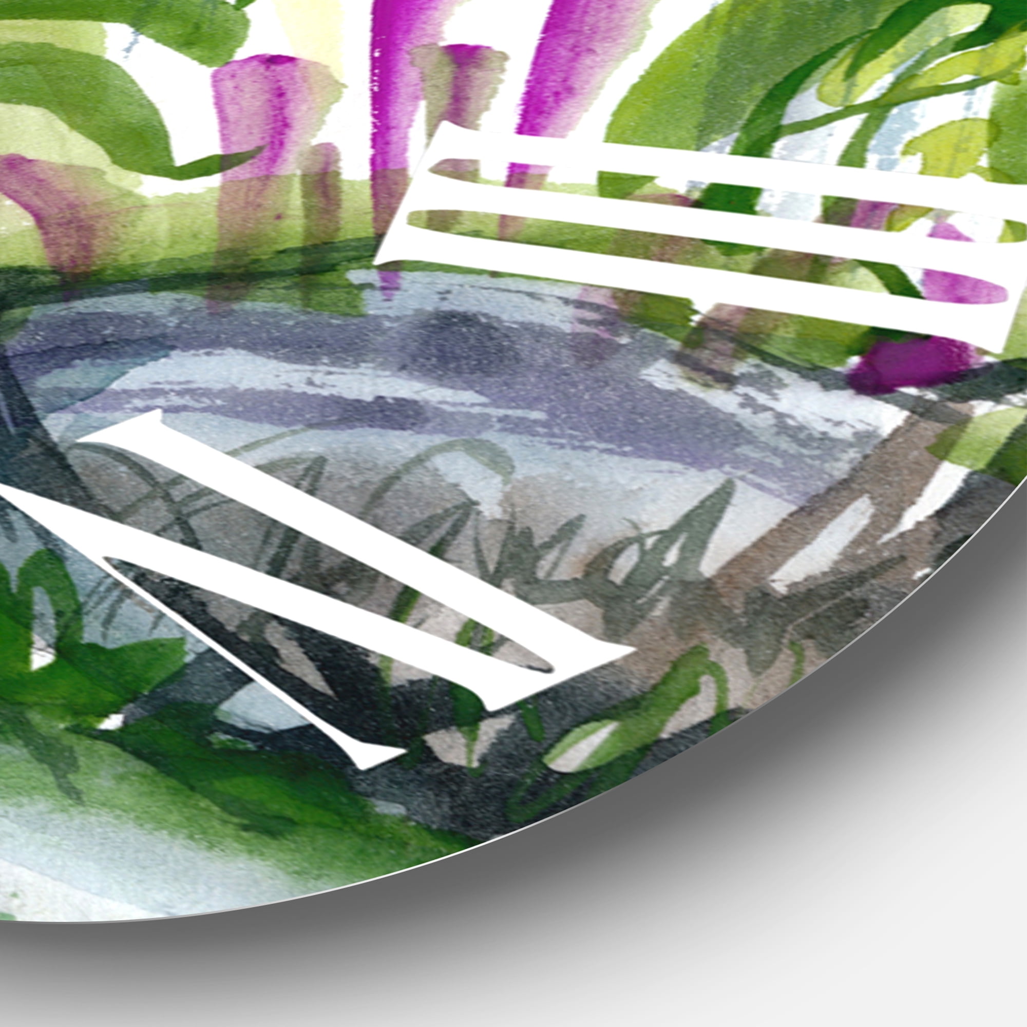 Designart 1 in Quartz Farmhouse Wall Clock