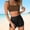 Brown, variant on HAIJIE Women's Ruffle Shape Swimsuits 2026 Built In Bra Plus Size Control Tank Tops Swimsuit Bikini Swimsuits Cover Ups Summer Dress for Women Summer Beach Poncho Towel Dress Wrap Dress (Hot Pink,S)