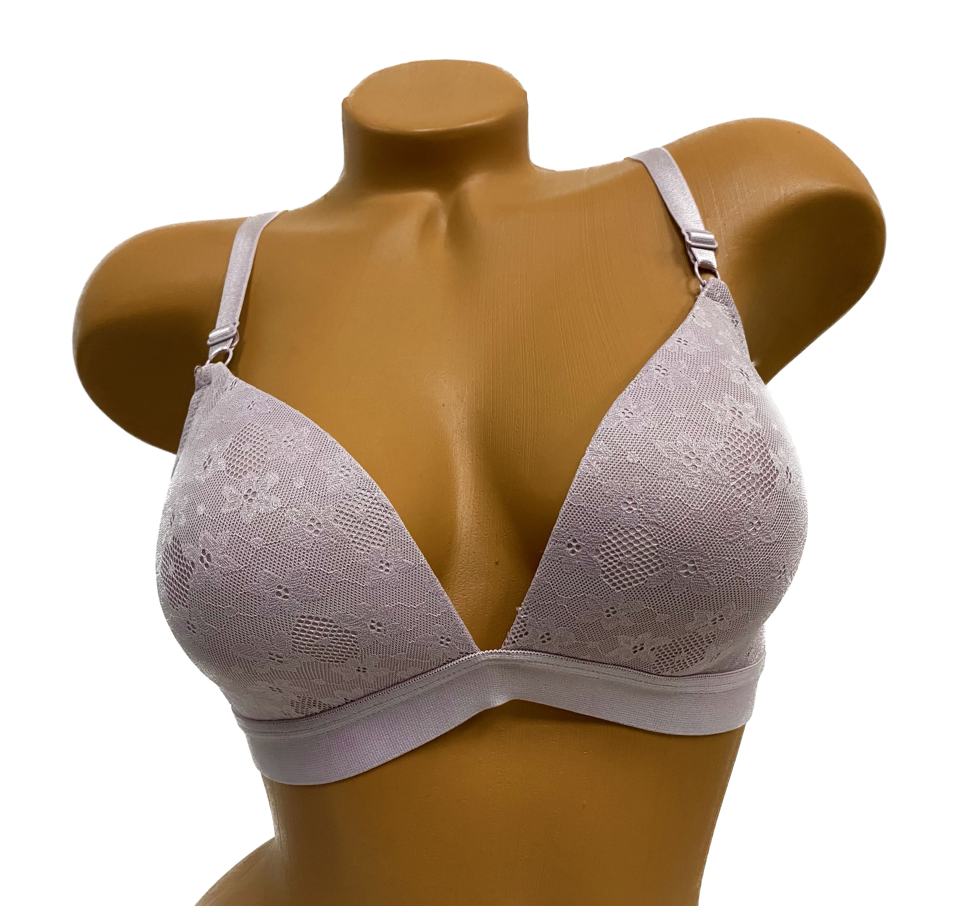 Women Bras 6 Pack of No Wire Free Bra A cup B cup C cup Size 40C (S6702) 
