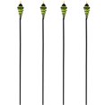 thumbnail image 6 of Sunnydaze Adjustable Height Metal Swirl Glass Outdoor Lawn Patio Torch - Green - Set of 4, 6 of 9