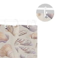 thumbnail image 5 of Yayeee Shower Curtain with Hooks 72"x72" Waterproof Fabric Bathroom Hanging Decor, Orange Watercolor Seashells, 5 of 5