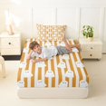 thumbnail image 3 of Manfei Cartoon Ghost Halloween Twin Fitted Sheet,Thanksgiving Turkey Print Bedding,2 Pieces,1 Fitted Sheet and 1 Pillowcase, 3 of 6