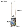 thumbnail image 2 of FORMRS Crossbody Bag for Women Quilted Travel Shoulder Cell Phone Purse with Chain Strap Handbag, Pink Floral Window, 2 of 7