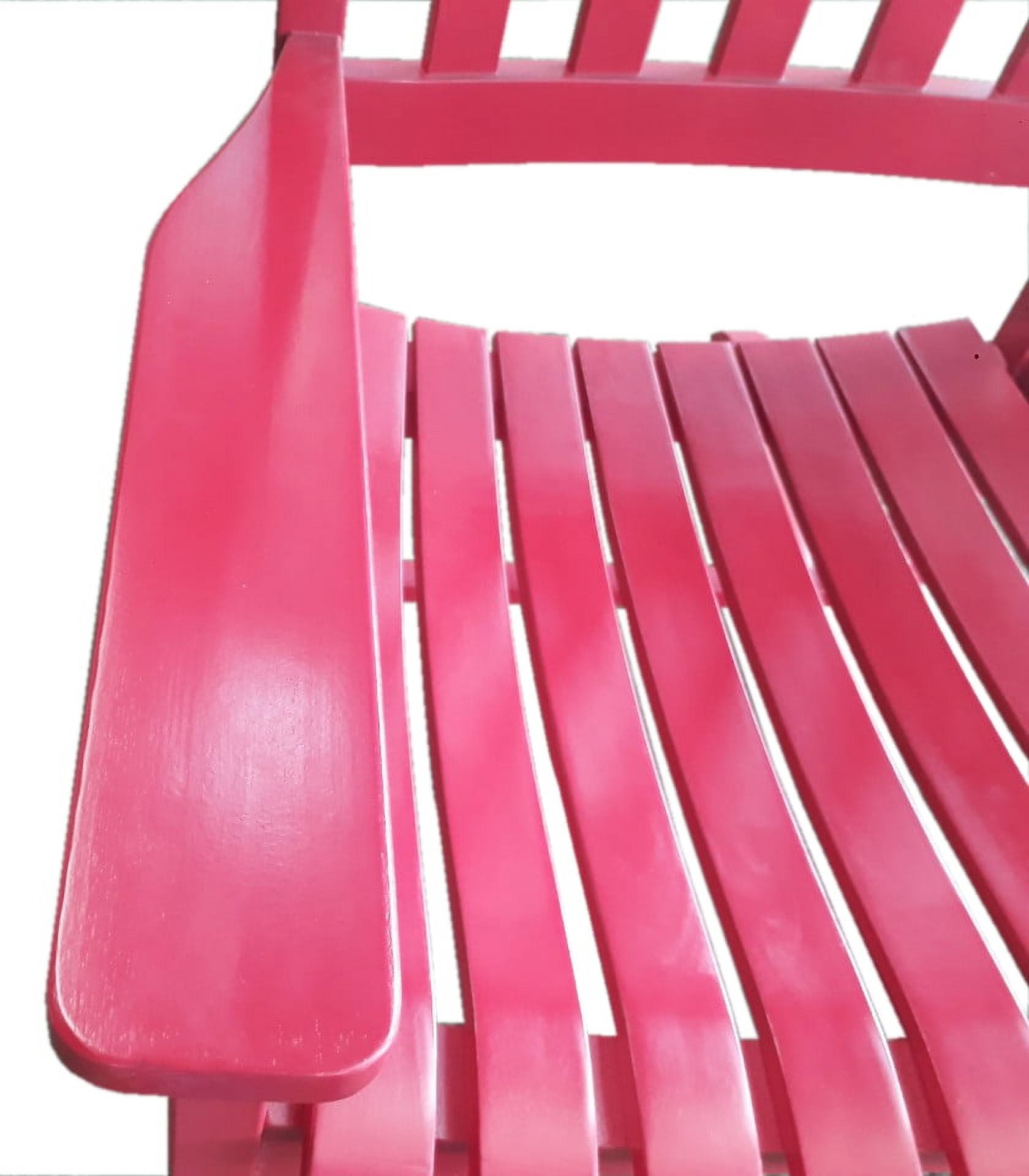 Mainstays Outdoor Wood Porch Rocking Chair, Red