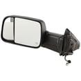 thumbnail image 2 of Driver Towing Mirror Compatible with 2015-2018 Ram 2500 3500 Power Folding Power Glass Heated Blind Spot Signal Puddle Light Textured 68412883AC CH1320401, 2 of 5