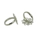 thumbnail image 2 of 10 piezas ajustable hueco 3D latón filigrana cóctel cóctel / Base de gran tamaño DIY fabricación de plata Yinane Base de anillo de latón de flores, 2 of 7