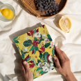 thumbnail image 4 of DESIGNER FLORAL HARDCOVER JOURNAL-SOFT YELLOW-LINED/RULED NO BLEED PAPER-GOLD FOILED-SATIN SILK BOOKMARK, 4 of 4