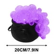 thumbnail image 5 of Halloween Decorations Indoor - DIY Bubbling Cauldron Set - Black Plastic Bowl Hocus Pocus Party Decoration - Spooky Vintage Decor for Home Kitchen Room Party Table (Green), 5 of 9