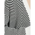 thumbnail image 5 of INSPIRE CHIC Women's Striped Cardigan Sweaters Open Front Button Down V Neck Cardigans, 5 of 5