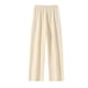 thumbnail image 3 of Pantalones deportivos rectos de color liso para hombre 2025: material de poliéster, diseño moderno, para uso diario, tabla de tallas de referencia, fáciles de combinar con camisetas., 3 of 3