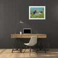 thumbnail image 3 of Fitzharris, Tim 24x20 White Modern Wood Framed Museum Art Print Titled - Violet Sabrewing Hummingbirds, 3 of 4