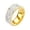 Gold, variant on Five Ring Fashion Stainless Steel Couple Ring Set – Modern Unisex Rings for Everyday Wear, 7 cm, Silver