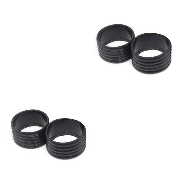 Greeniant 2 piezas agarre de raqueta anillo de goma mango Overgrip Fix bandas Kit agarre cinta Protector Universal profesional al aire libre negro Negro 2piezas Greeniant CBP165192