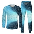 thumbnail image 4 of Wavsuf 2pcs Jogger Set Men Long Sweatsuits Sets for Mens New Motion Digital Shirt Sweatshirt and Sweatpants Light Blue Size 3XL, 4 of 5