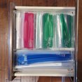 thumbnail image 3 of OnDisplay Luxe Acrylic Kitchen Drawer Zip Food Storage Bag Organizer, 3 of 7