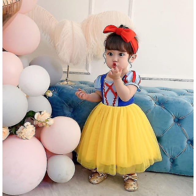Disfraz de princesa hinchada para niña pequeña, disfraz de cumpleaños (L) LingWen 9024735471493