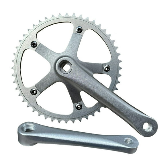 Aluminum Alloy Bicycles Crankset Set 165mm 48T Crankset for Single Speed and 9/10/11 Speed Bike, Mountain Bike Road Bike
