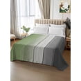 thumbnail image 3 of Full Size Flat Sheet Only, Sage Green Gray Ombre Soft Brushed Microfiber Bed Sheets, Vintage Country Wooden Hotel Quality Breathable Bedding Top Sheet, Easy Care, 81"x96", 3 of 9