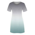 thumbnail image 3 of MIANHT Dresses for Women 2023 Wedding Guest Ombre Tie Dye Tunic Swing Midi Sundress Short Sleeve ​Round Neck ​Beach ​​Dress, 3 of 4