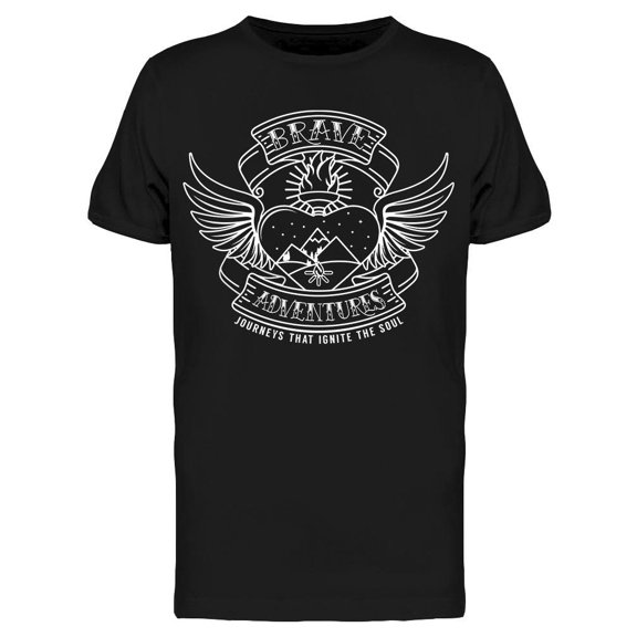 Brave Adventures, Heart Sketch Tee Men's -Image by Shutterstock
