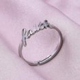 thumbnail image 2 of Stainless Steel Word Faith Adjustable Size Promise Anniversary Wedding Ring, 2 of 7