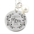thumbnail image 1 of Best Mom Ever Silverplated Pendant With Pearl Necklace, J-15-A, 1 of 7