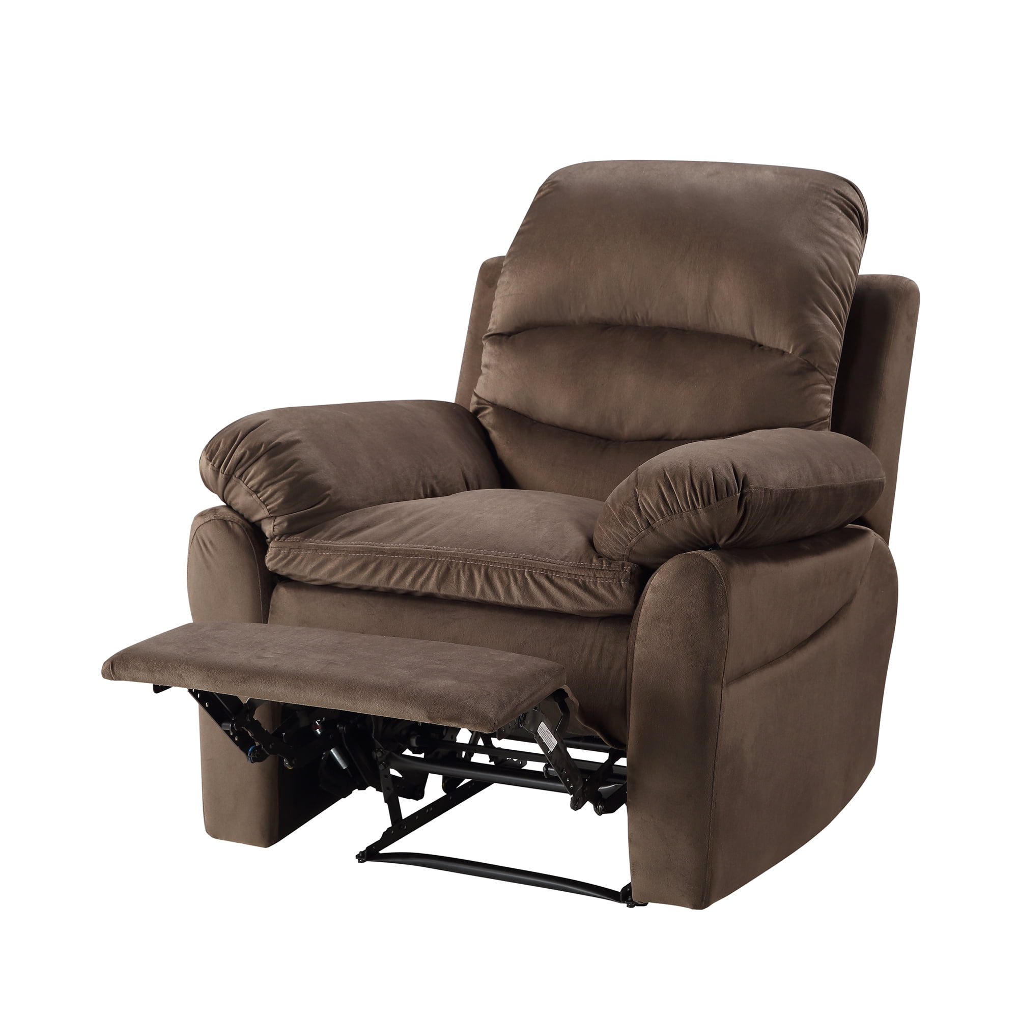 Kepooman Microfiber Manual Recliner Chair with Padded Seat for Bedroom Living Room, Brown Kepooman Microfiber Manual Recliner Chair with Padded Seat for Bedroom Living Room, Brown